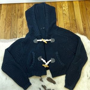 Tibi navy chunky cardigan